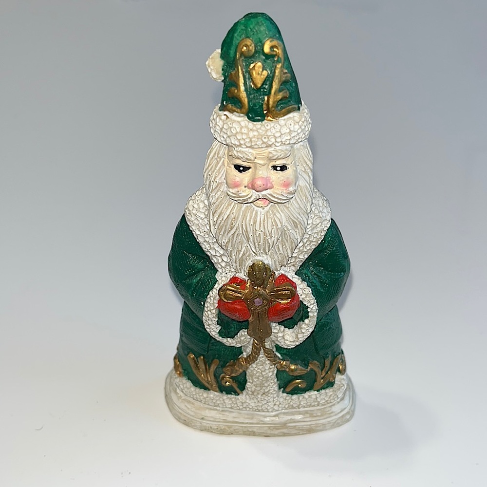 1997 Hermitage Pottery Christmas Eve Ceramic Handmade Wizard Santa Holding Cross
